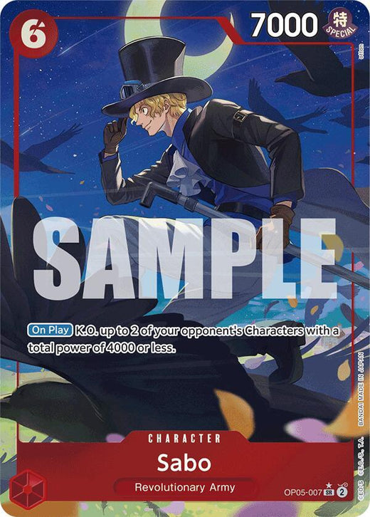 Sabo (OP05-007) (Alternate Art) OP05-007 SR Foil