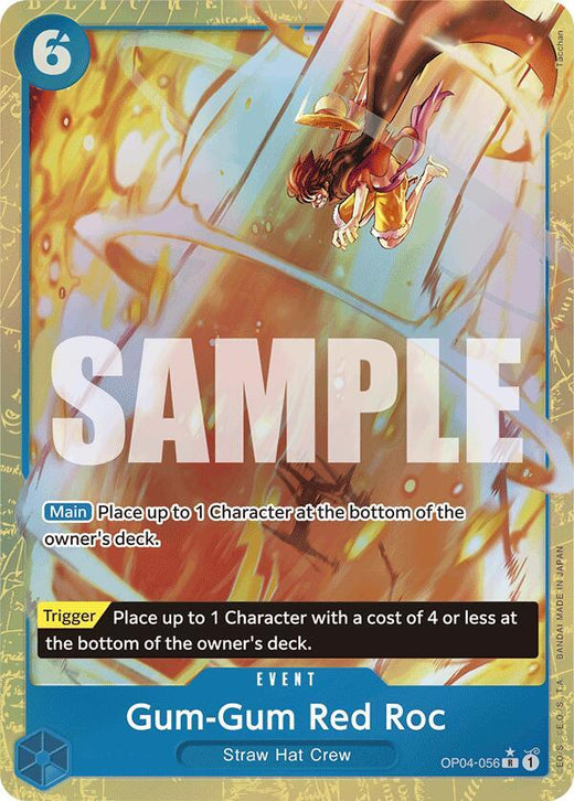 Gum-Gum Red Roc (Alternate Art) OP04-056 R Foil