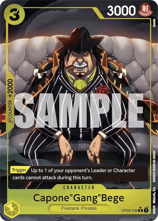 Capone"Gang"Bege (OP04-100) (Alternate Art) OP04-100 R Foil
