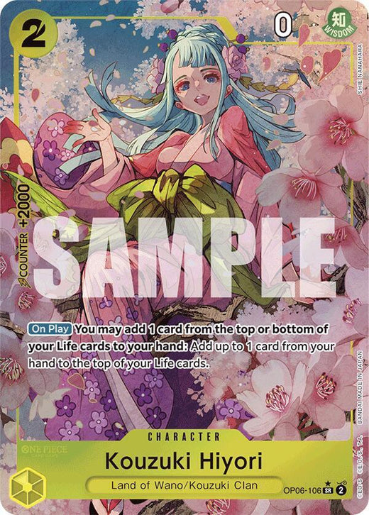 Kouzuki Hiyori (Alternate Art) OP06-106 SR Foil