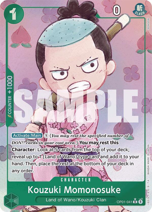 Kouzuki Momonosuke (Alternate Art) OP01-041 R Foil