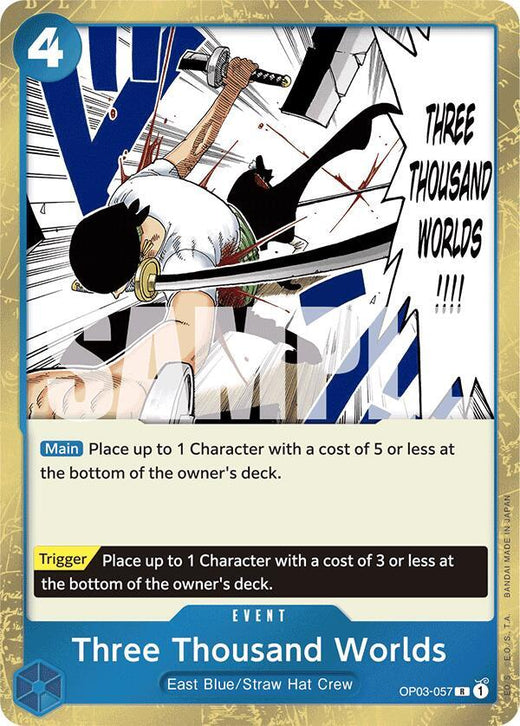 Three Thousand Worlds (Jolly Roger Foil) OP03-057 R
