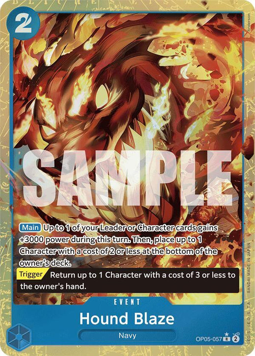Hound Blaze (Alternate Art) OP05-057 R Foil