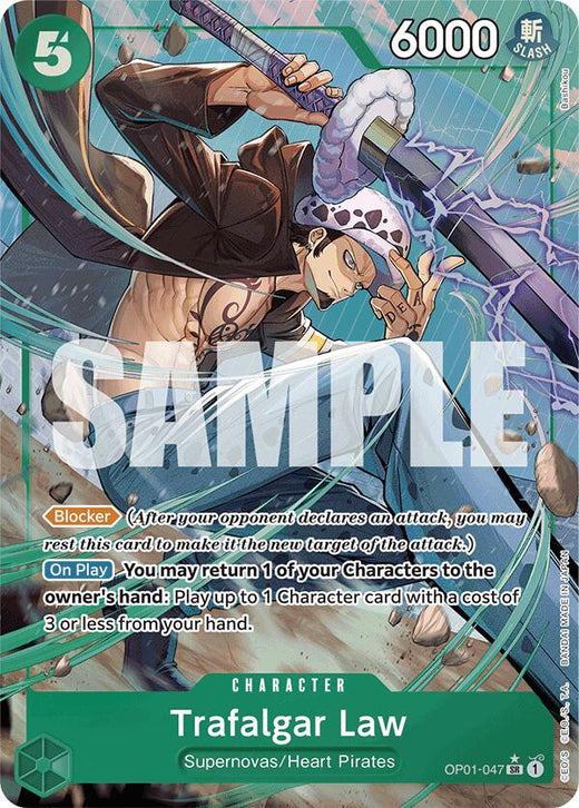 Trafalgar Law (OP01-047) (Alternate Art) OP01-047 SR Foil