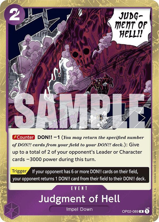 Judgment of Hell (Jolly Roger Foil) OP02-089 R