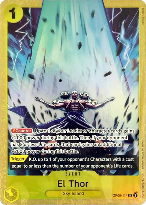 El Thor (Premium Card Collection -Best Selection Vol. 2-) OP05-114 UC Foil