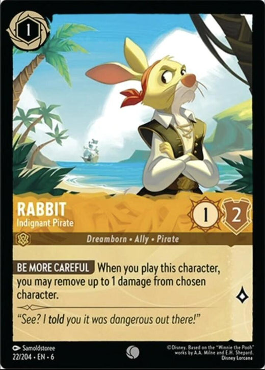 Rabbit - Indignant Pirate 22/204 Common