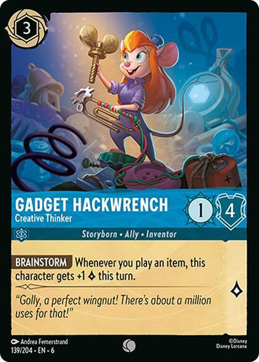 Gadget Hackwrench - Creative Thinker 139/204 Common