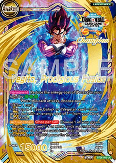 Son Goku & Vegeta // Vegito, Prodigious Fusion (Champion) BT26-060 Promo