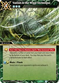Vanish in the Wind Technique | Generational Link | Common | Normal | #BSS06-111