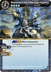 Beastman Swordsmaster Growl | Generational Link | Common | Normal | #BSS06-081