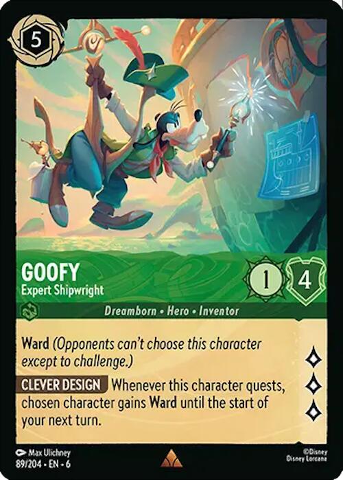 Goofy - Expert Shipwright 89/204 Rare
