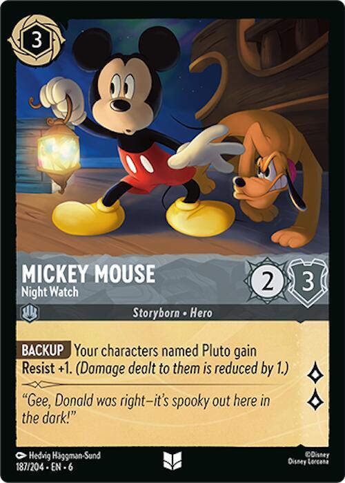 Mickey Mouse - Night Watch 187/204 Uncommon