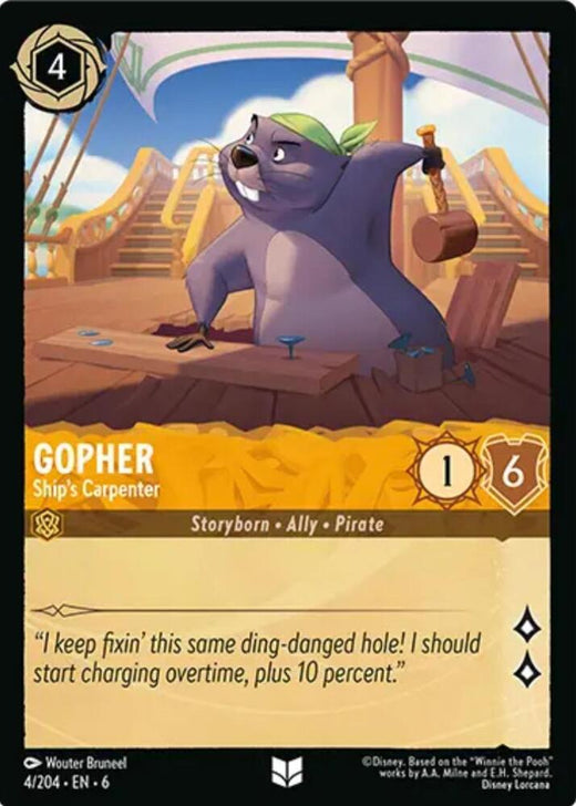 Gopher - Ship's Carpenter 4/204 Uncommon