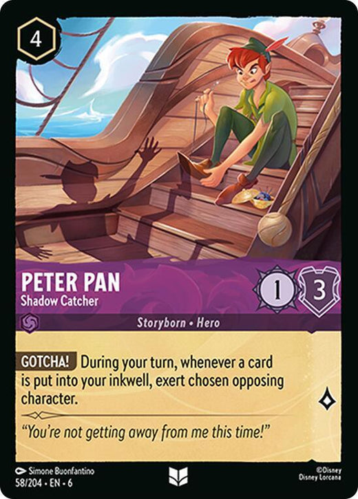 Peter Pan - Shadow Catcher 58/204 Uncommon