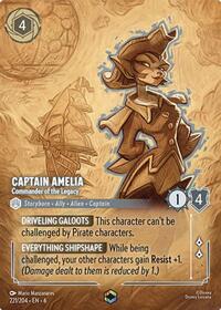 Captain Amelia - Commander of the Legacy (Enchanted) 221/204 Enchanted Holofoil