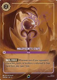 Maleficent's Staff (Enchanted) 210/204 Enchanted Holofoil