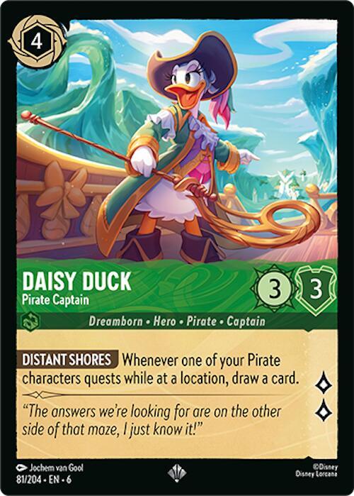 Daisy Duck - Pirate Captain 81/204 Super Rare