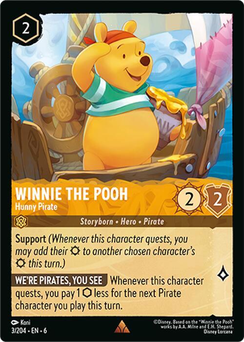 Winnie the Pooh - Hunny Pirate 3/204 Rare