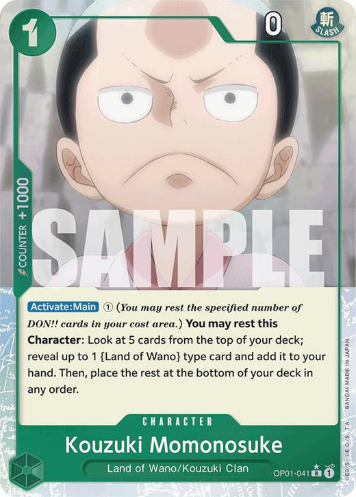 Kouzuki Momonosuke (Full Art) OP01-041 R Foil