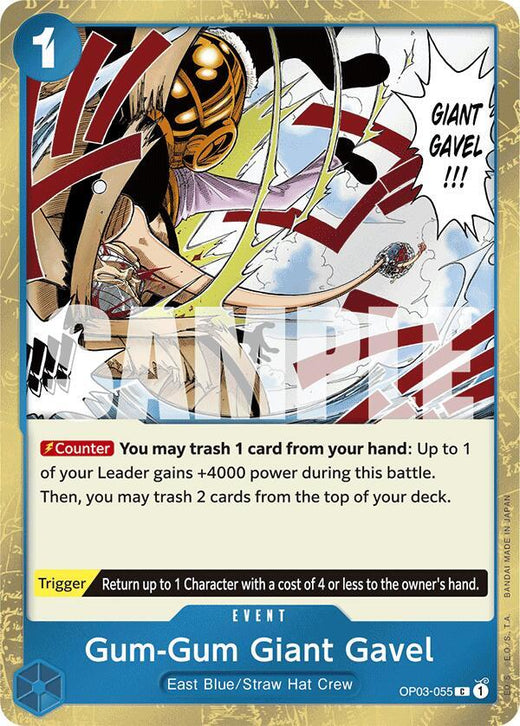 Gum-Gum Giant Gavel (Jolly Roger Foil) OP03-055 C