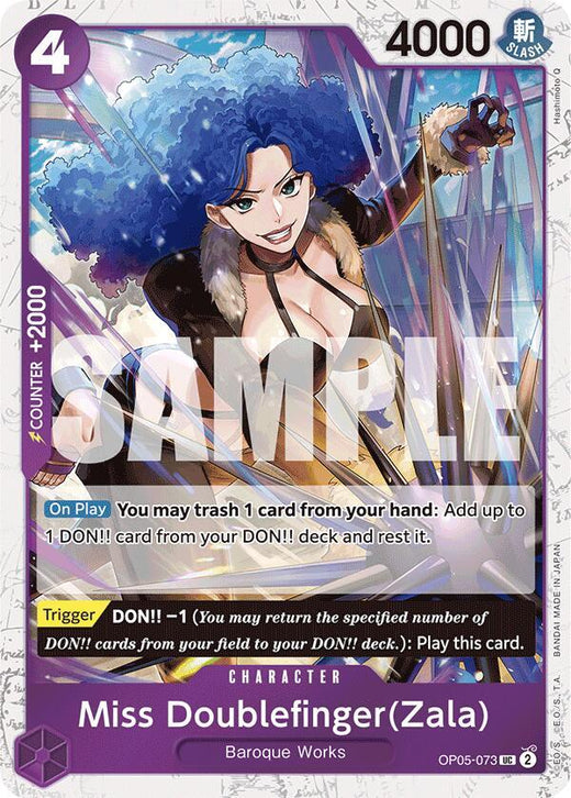 Miss Doublefinger(Zala) (Jolly Roger Foil) OP05-073 UC