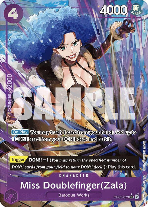 Miss Doublefinger(Zala) (Full Art) OP05-073 UC Foil