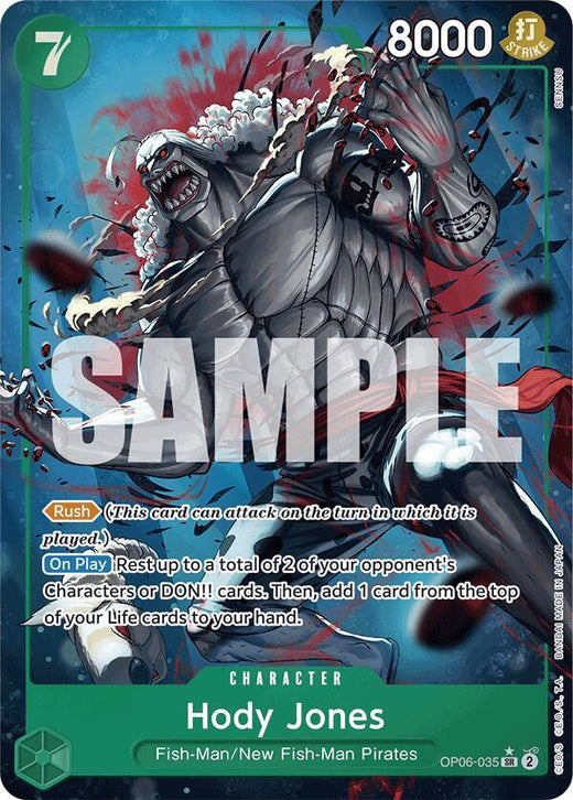 Hody Jones (Alternate Art) OP06-035 SR Foil