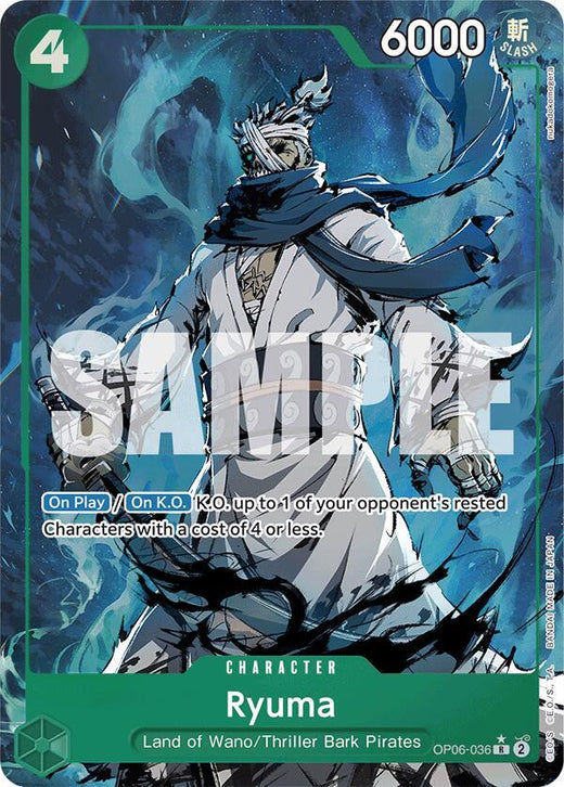 Ryuma (Alternate Art) OP06-036 R Foil
