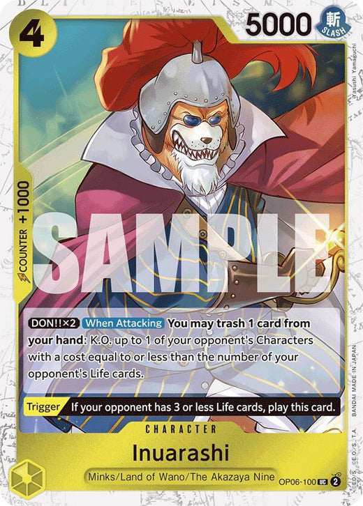Inuarashi (Jolly Roger Foil) OP06-100 UC
