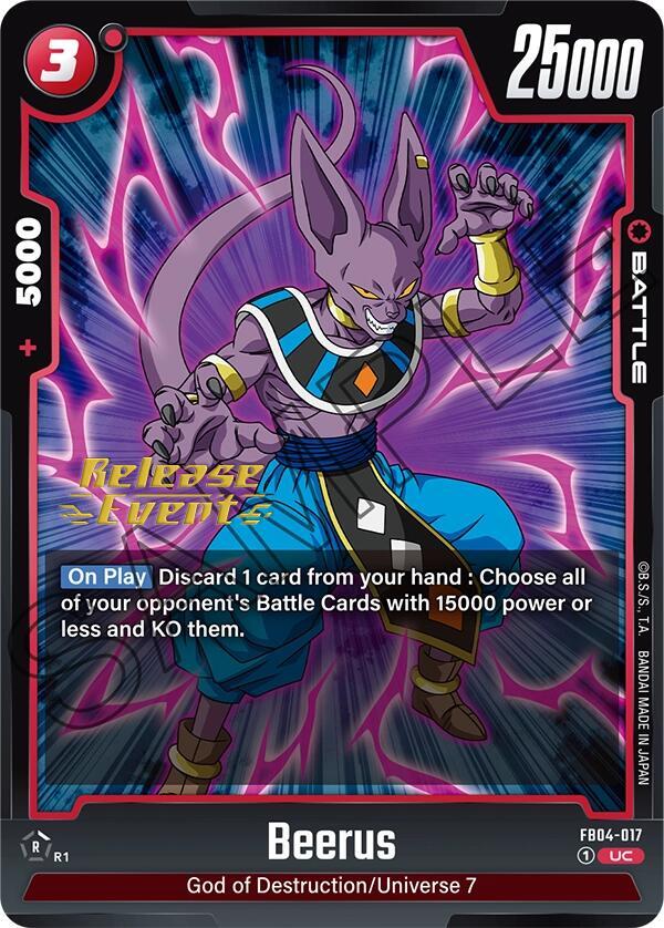 DBS Fusion World: Ultra Limit Release Event Cards Singles