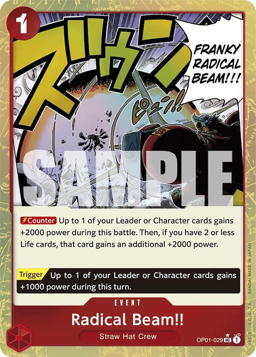 Radical Beam!! (Textured Foil) OP01-029 UC