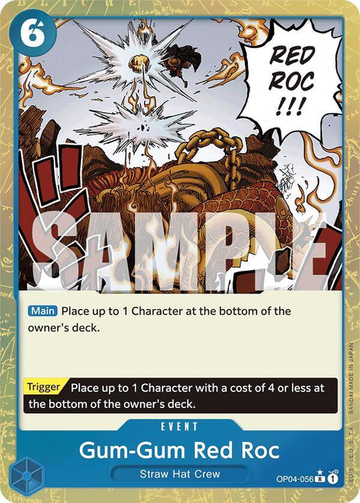 Gum-Gum Red Roc (Textured Foil) OP04-056 R