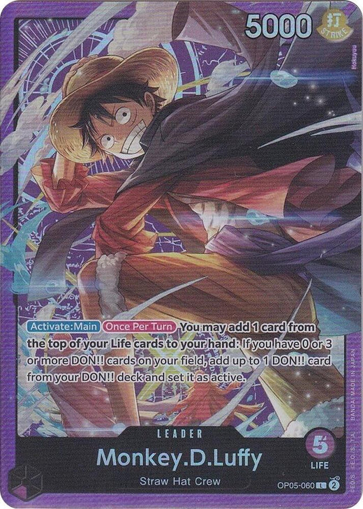 Monkey.D.Luffy (Sound Loader Vol. 1) OP05-060 L Foil