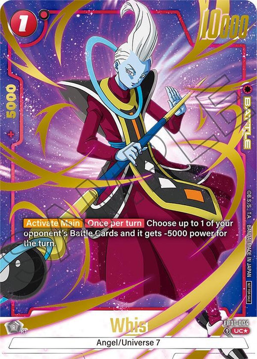 Whis (Paquete de Campeonato 03) FB01-004 UC Foil