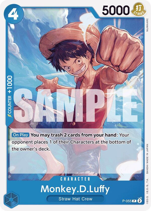 Monkey.D.Luffy (P-055) (Reprint) P-055 PR