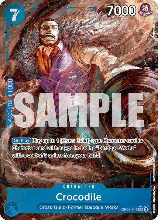 Crocodile (046) (Parallel) OP09-046 SR Foil