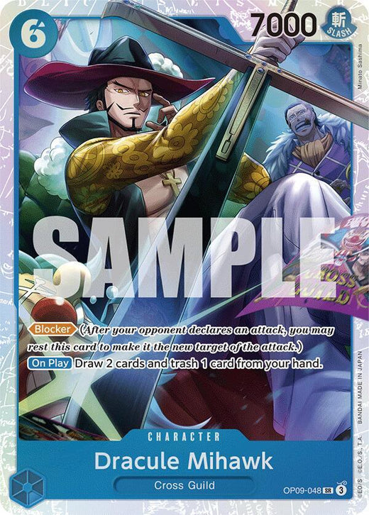 Dracule Mihawk OP09-048 SR Foil