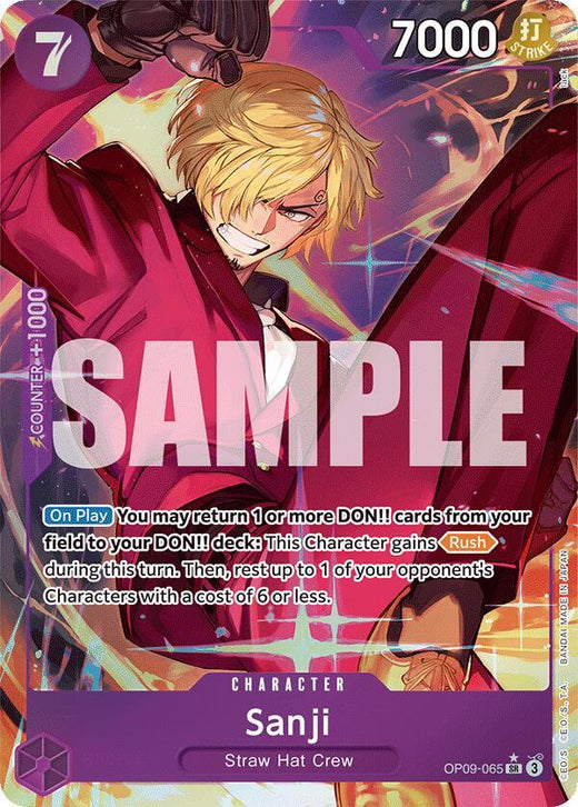 Sanji (065) (Parallel) OP09-065 SR Foil