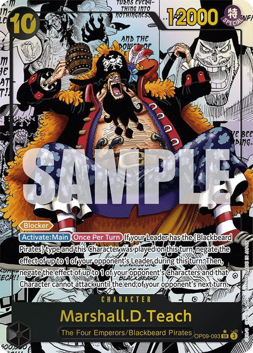 Marshall.D.Teach (093) (Manga) OP09-093 SR Foil