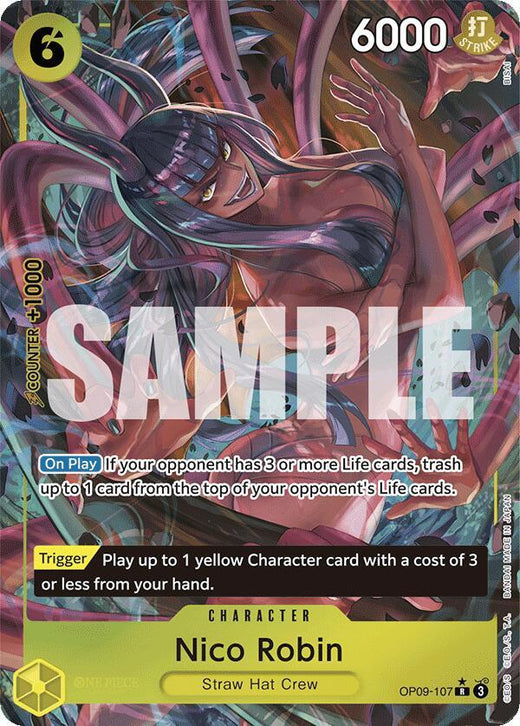 Nico Robin (107) (Parallel) OP09-107 R Foil