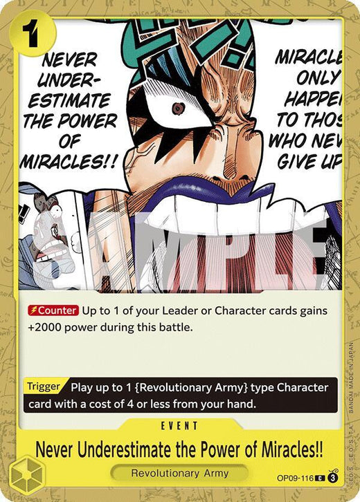 Never Underestimate the Power of Miracles!! OP09-116 C