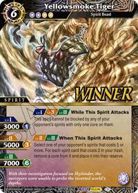 Yellowsmoke Tiger (Store Tournament & Sealed Deck Pack Vol.2 -Winner-) | Launch & Event Promos | Promo | Holofoil | #PR-059