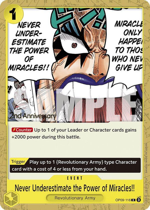 Never Underestimate the Power of Miracles!! OP09-116 C