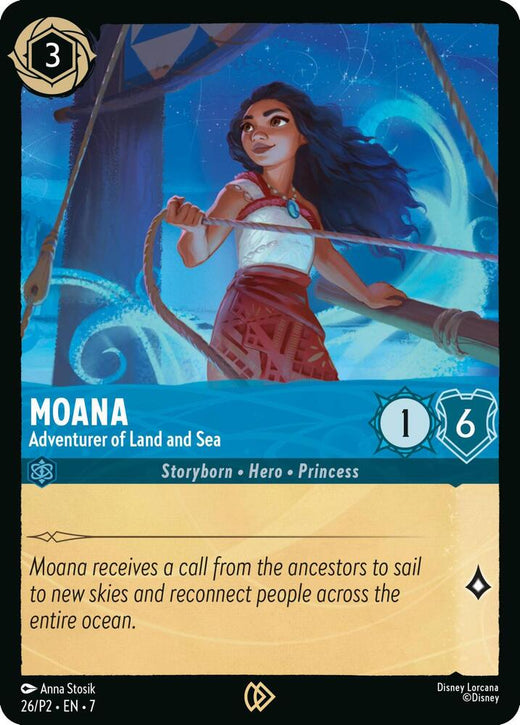 Moana - Adventurer of Land and Sea 26 Promo Cold Foil