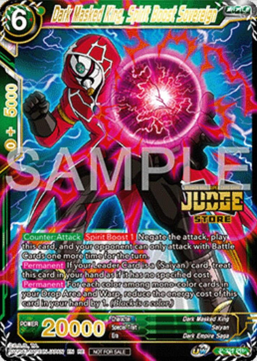 Dark Masked King, Spirit Boost Sovereign (Judge Pack Vol.16) (Store) P-321 Promo Foil