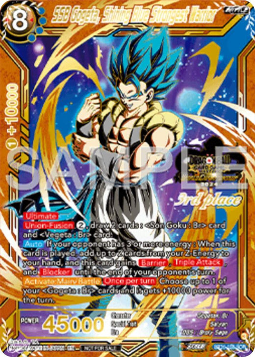 SSB Gogeta, Shining Blue Strongest Warrior (3rd Place) BT26-138 Promo