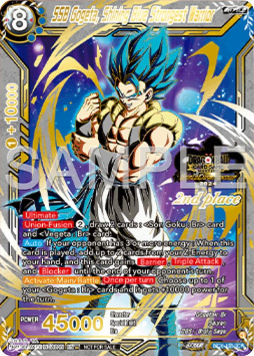 SSB Gogeta, Shining Blue Strongest Warrior (2nd Place) BT26-138 Promo