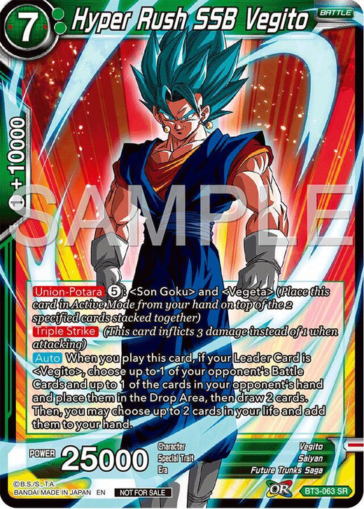Hyper Rush SSB Vegito (Championship 2024 Finals Pack) BT3-063 Promo Foil