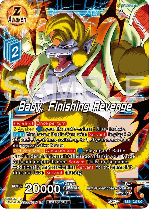 Baby, Finishing Revenge (Championship 2024 Finals Zenkai Pack) BT21-037 Promo Foil